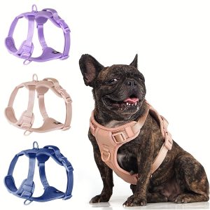 Dog Harness Macaron Color Soft And Comfortable Pet Harness Puppy Harness For Small Medium Dogs