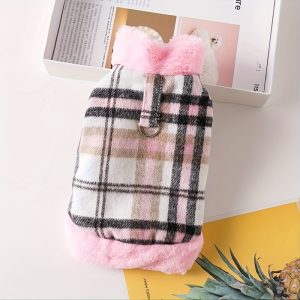 Plaid Dog Coat, Winter Jacket for Small and Medium Dogs